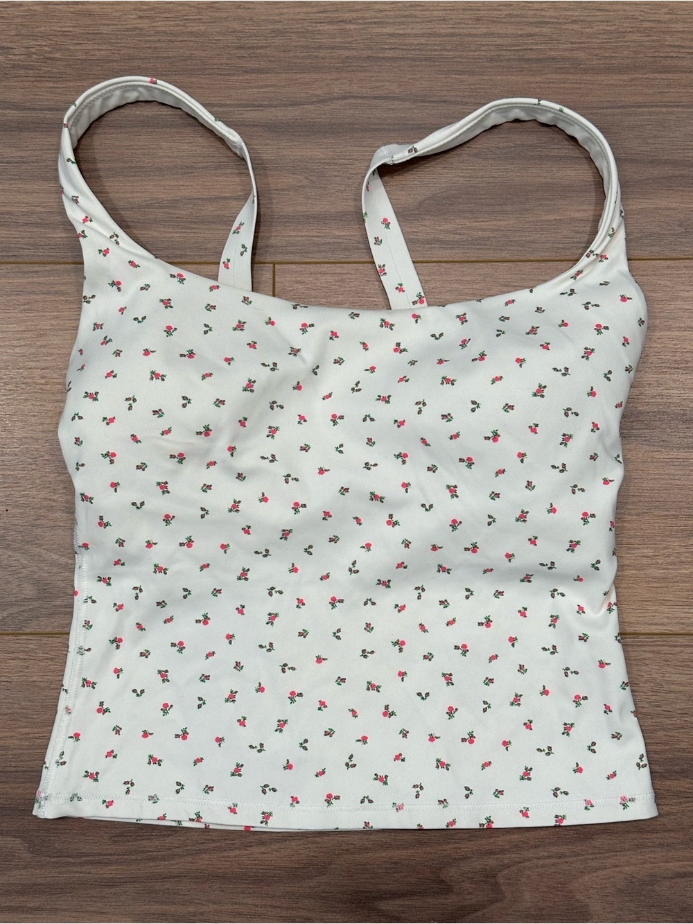 NEW NikeSkims Matte Square Neck Tank in Ditsy Floral Print Size XS